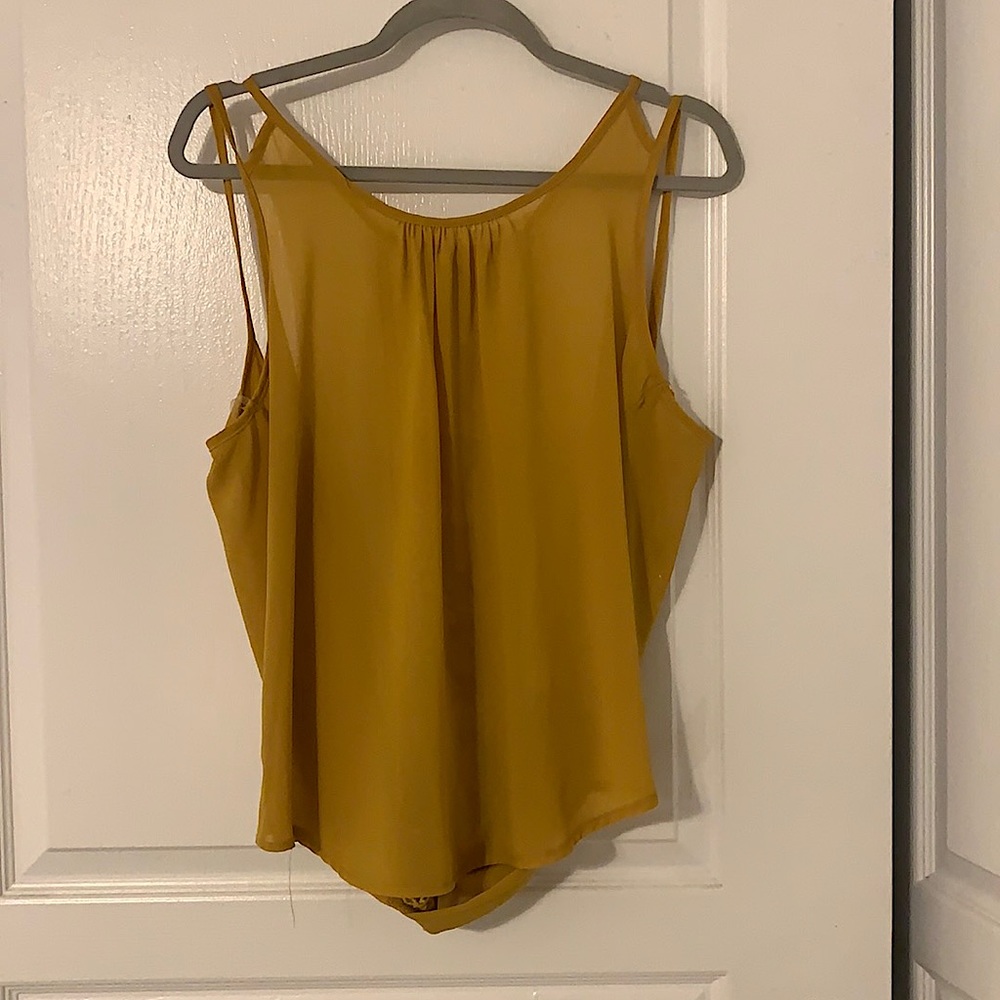Sheer Top with Lace Back